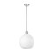 Z-Lite Margo 1 Light Pendant, Polished Nickel & White 7500P14-PN - alternate 7